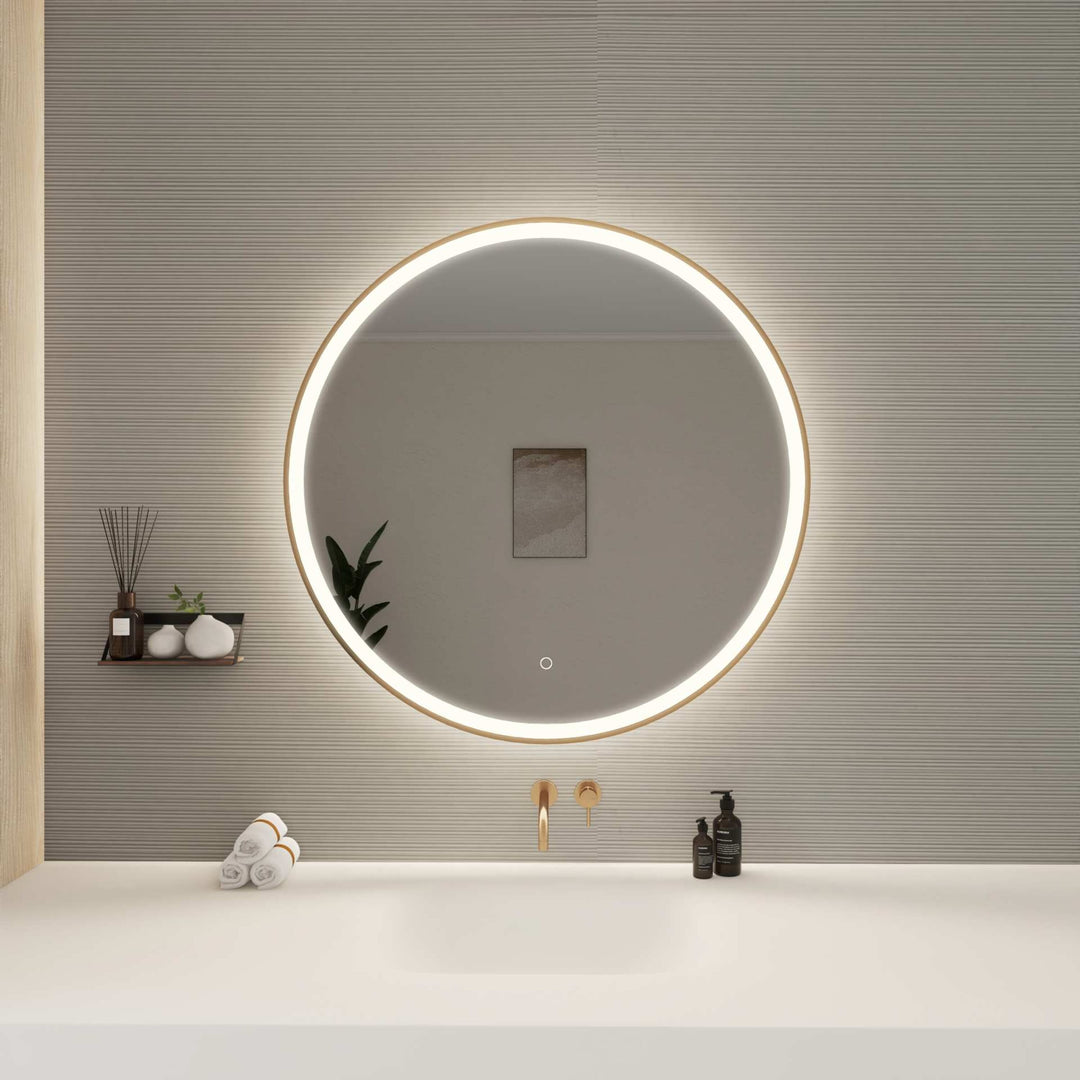 Framed LED Round Mirror by Elegant - view 80