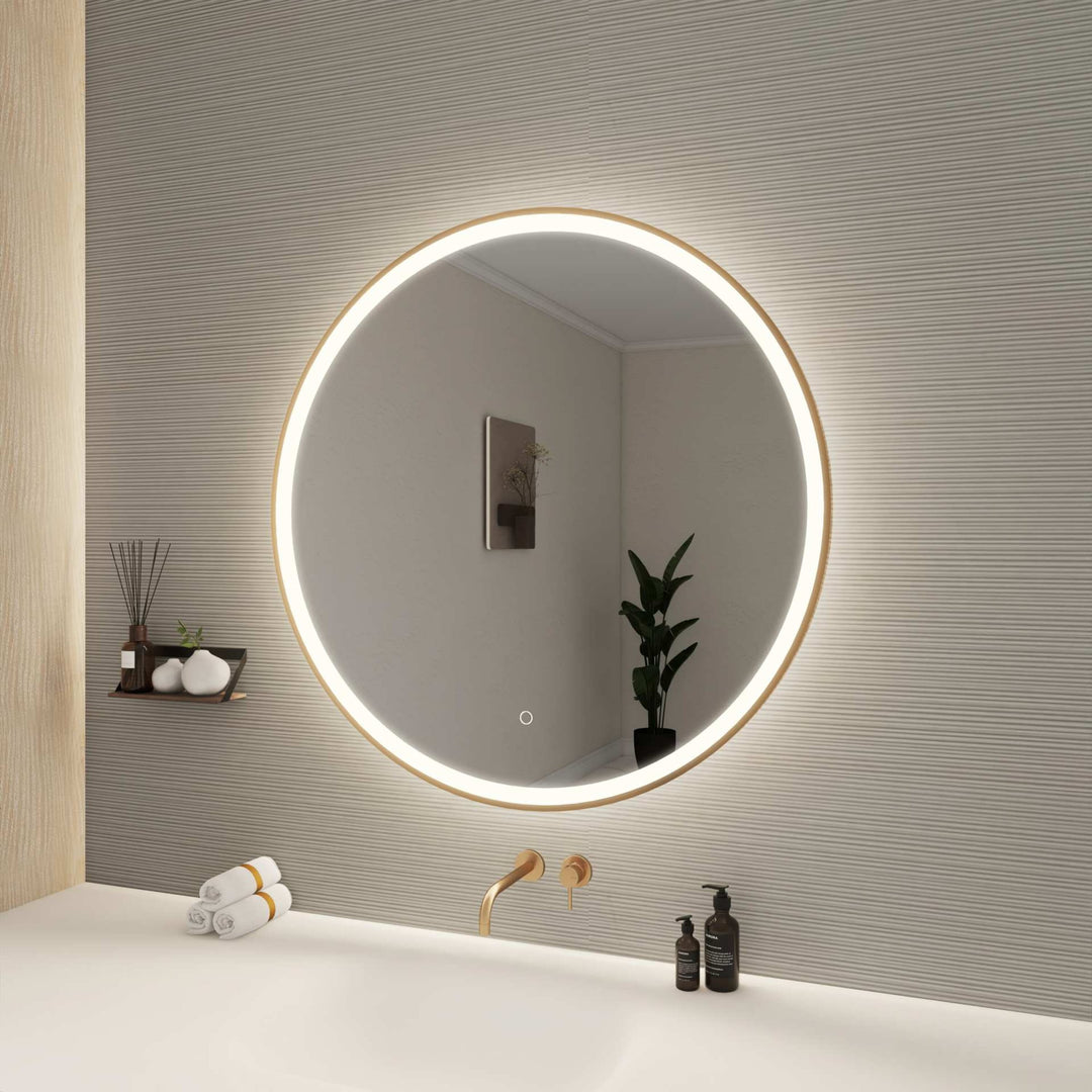 Framed LED Round Mirror by Elegant - view 81