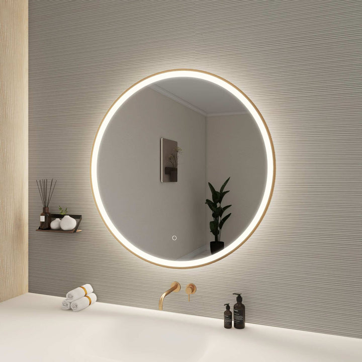 Framed LED Round Mirror by Elegant - view 81