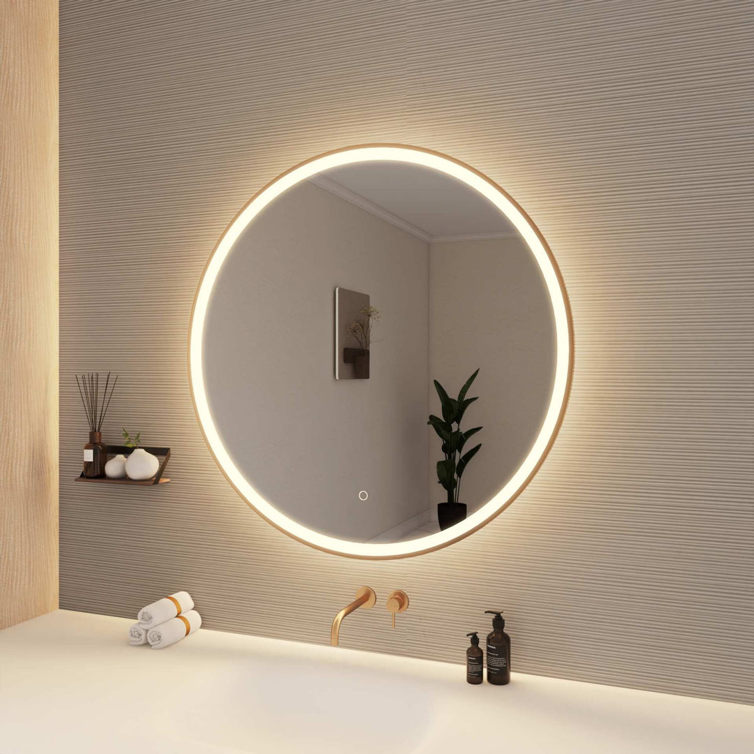 Framed LED Round Mirror by Elegant - view 82