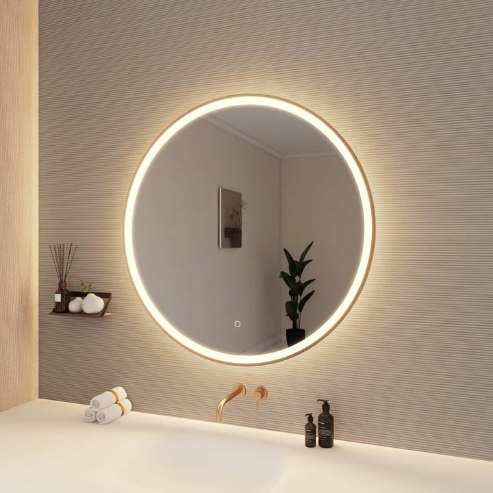 Framed LED Round Mirror by Elegant - view 82