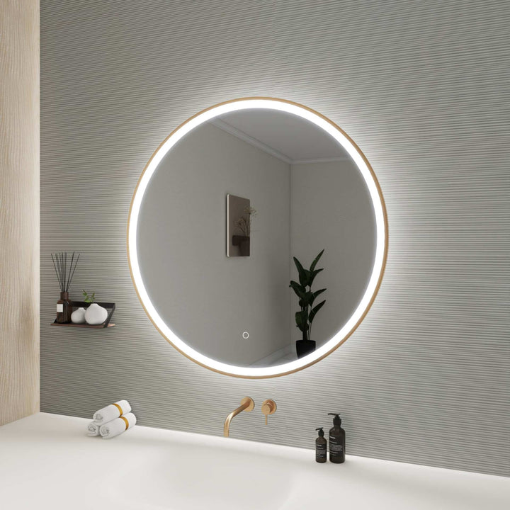 Framed LED Round Mirror by Elegant - view 83