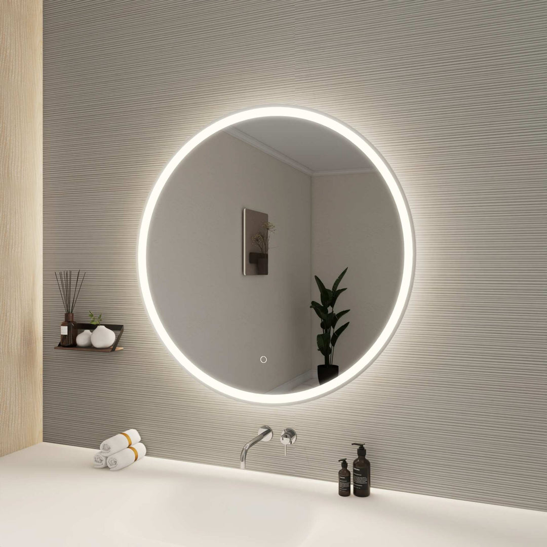 Framed LED Round Mirror by Elegant - view 87