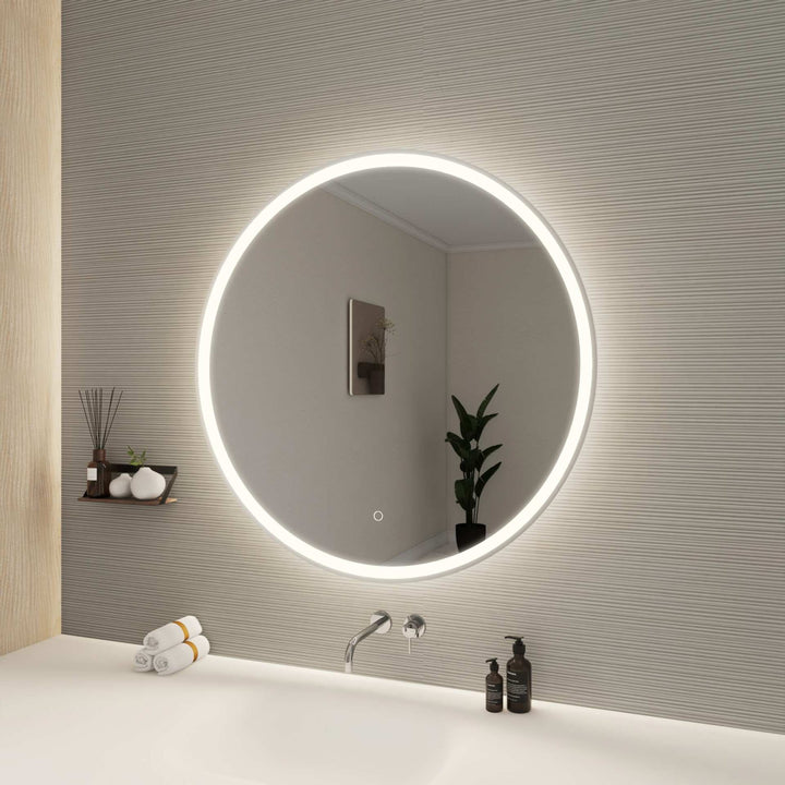 Framed LED Round Mirror by Elegant - view 87