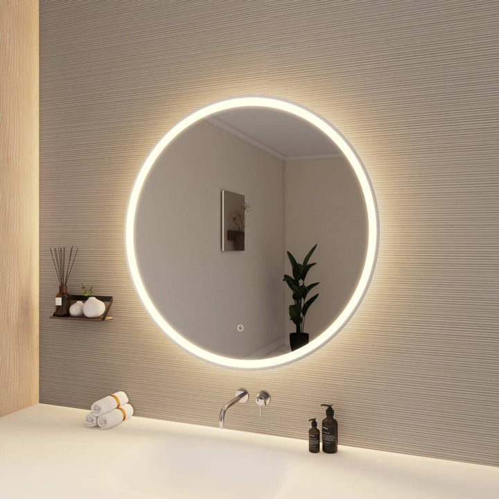 Framed LED Round Mirror by Elegant - view 88