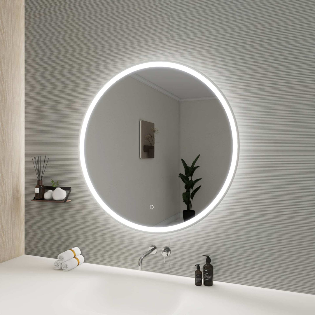 Framed LED Round Mirror by Elegant - view 89