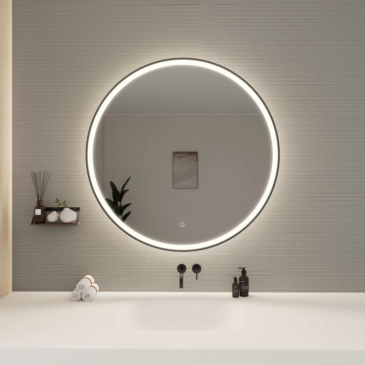 Framed LED Round Mirror by Elegant - view 92
