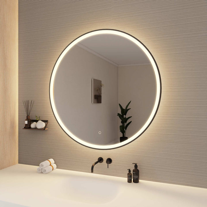 Framed LED Round Mirror by Elegant - view 94