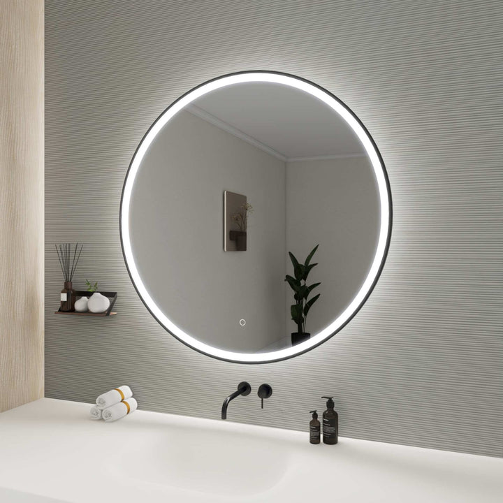Framed LED Round Mirror by Elegant - view 95