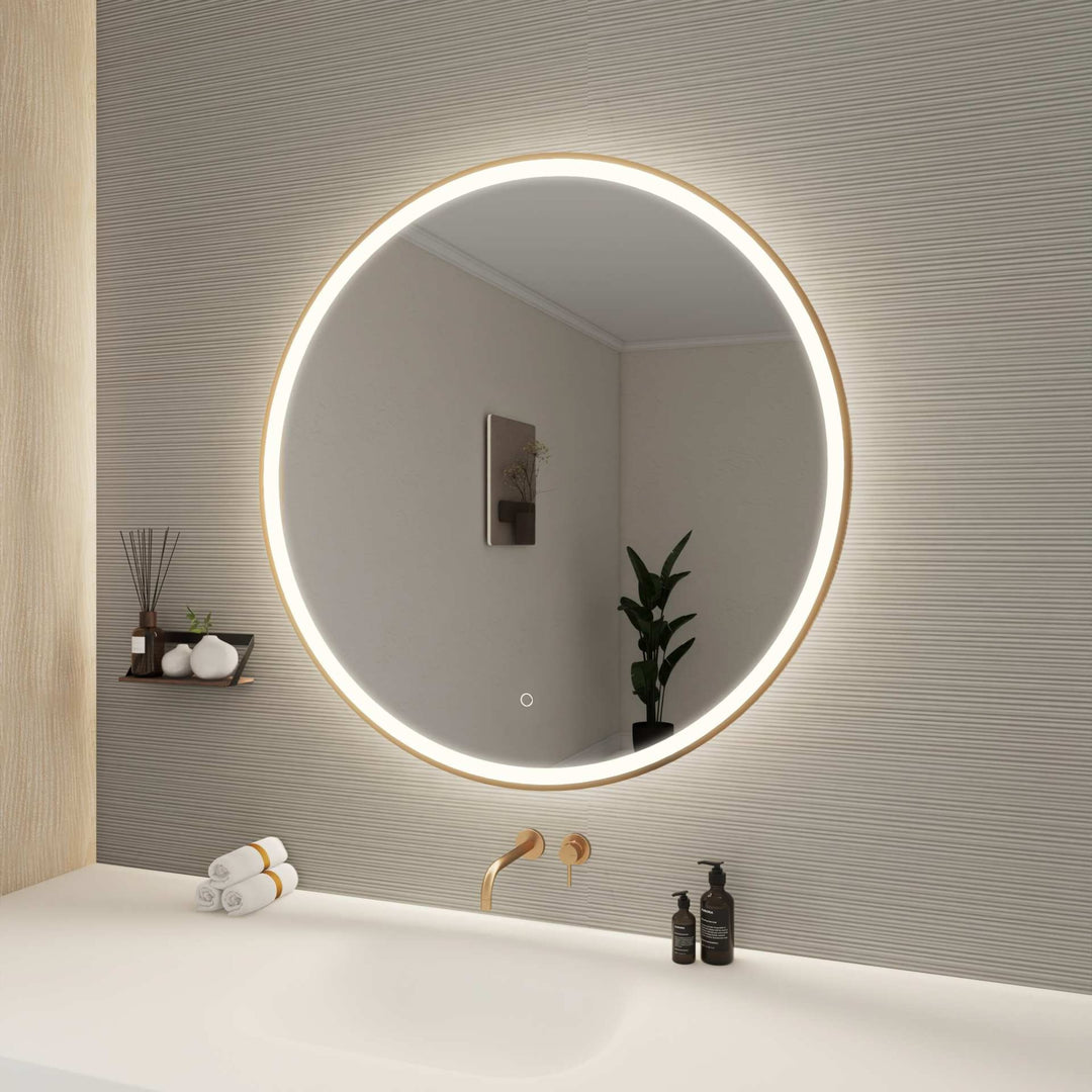 Framed LED Round Mirror by Elegant - view 99