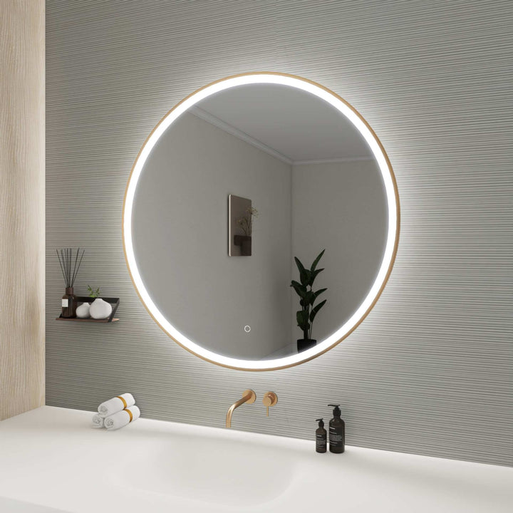 Framed LED Round Mirror by Elegant - view 101
