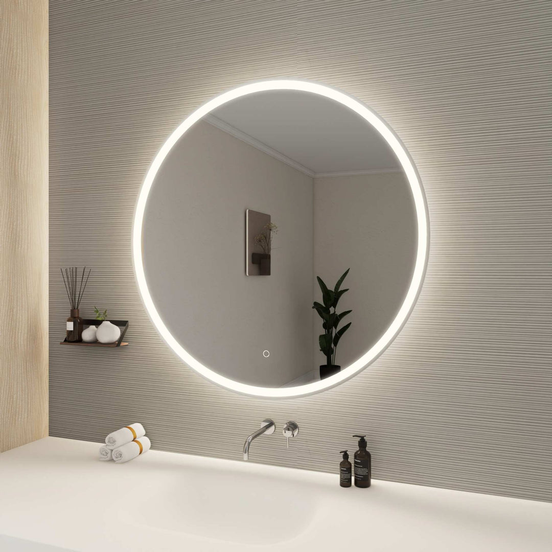 Framed LED Round Mirror by Elegant - view 105