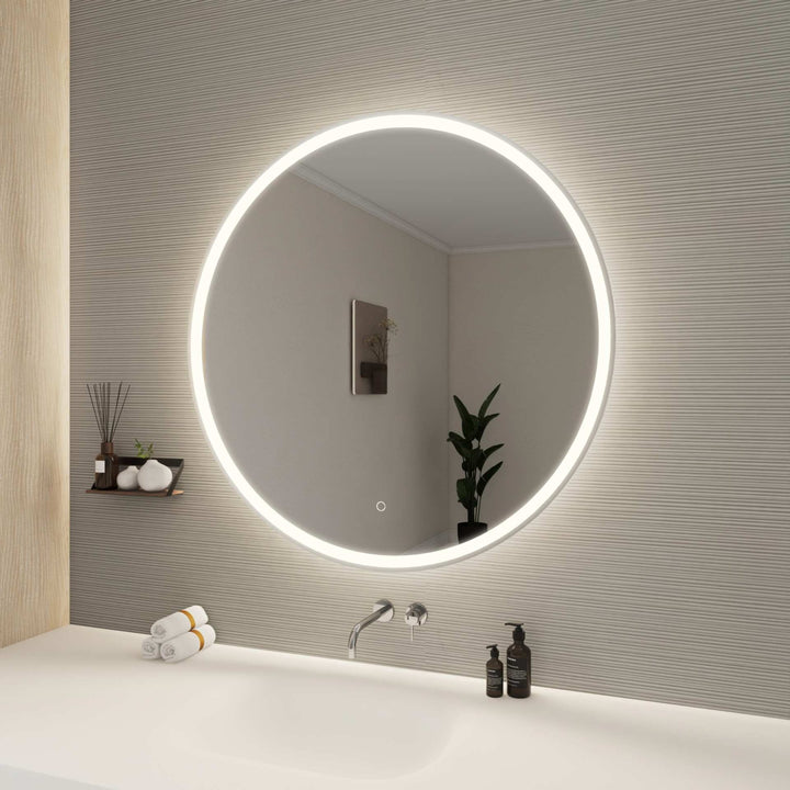 Framed LED Round Mirror by Elegant - view 105