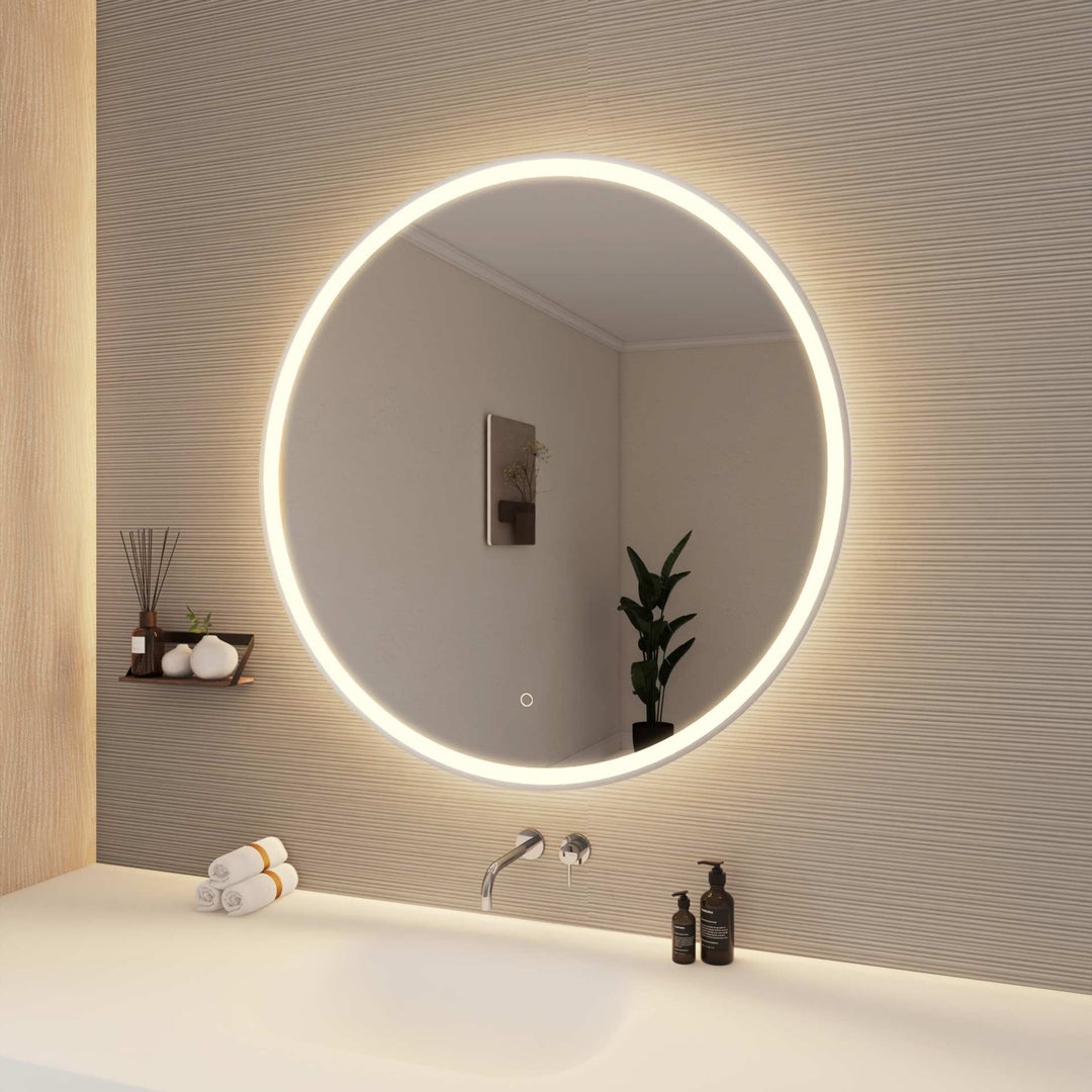 Framed LED Round Mirror by Elegant - view 106