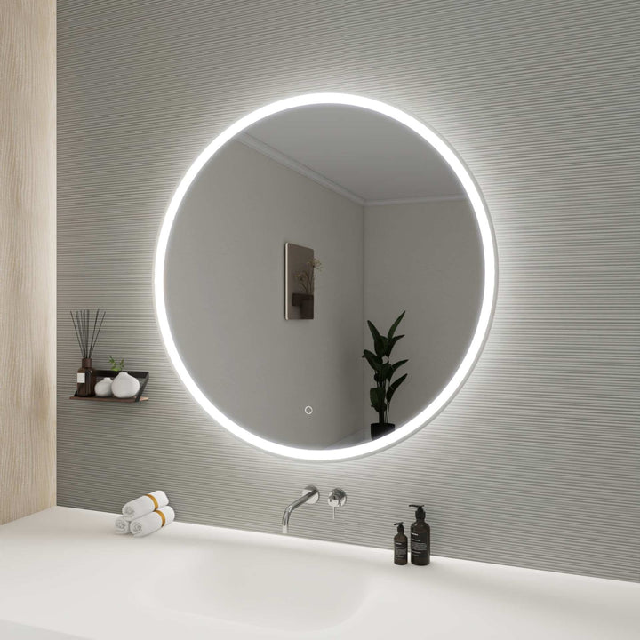 Framed LED Round Mirror by Elegant - view 107