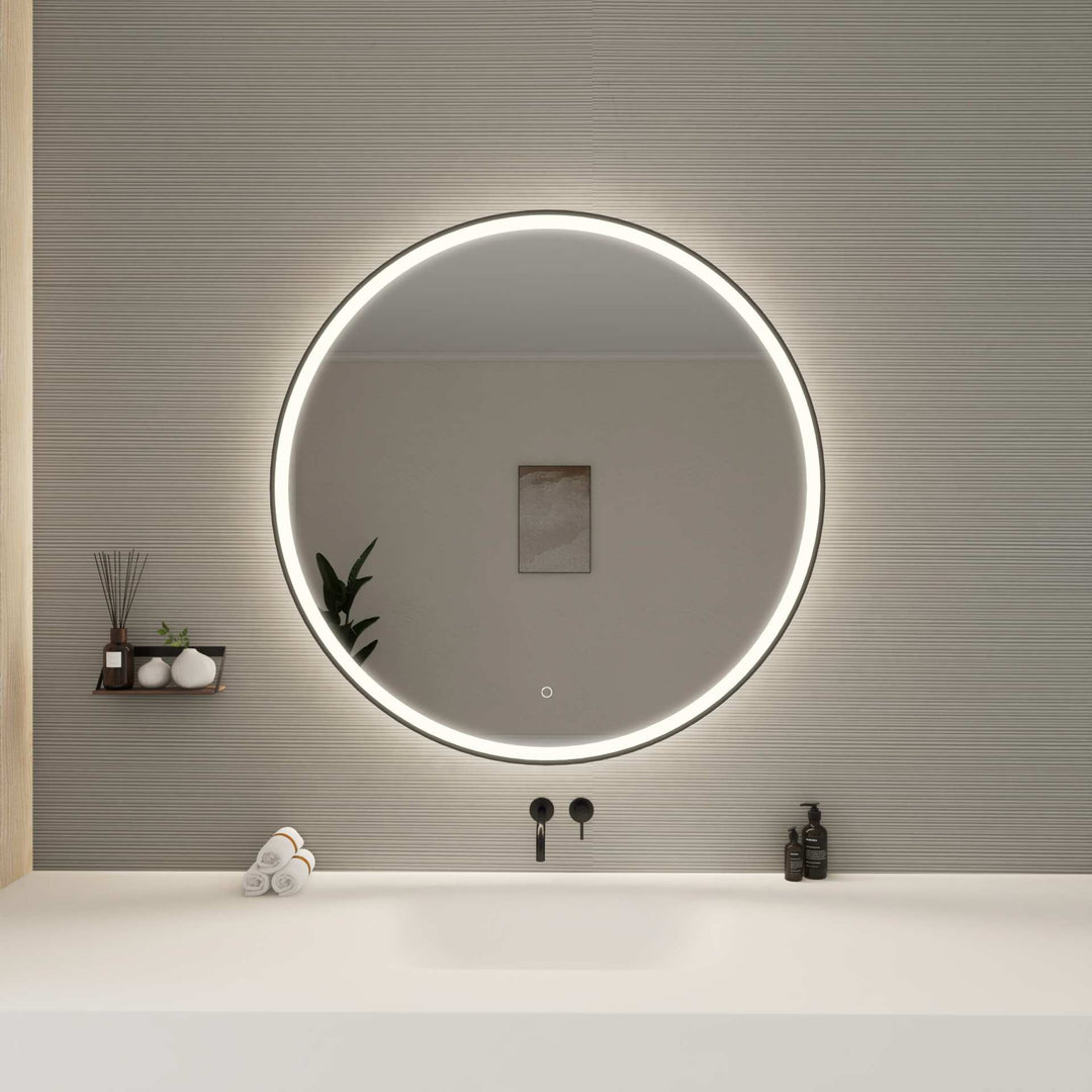 Framed LED Round Mirror by Elegant - view 110