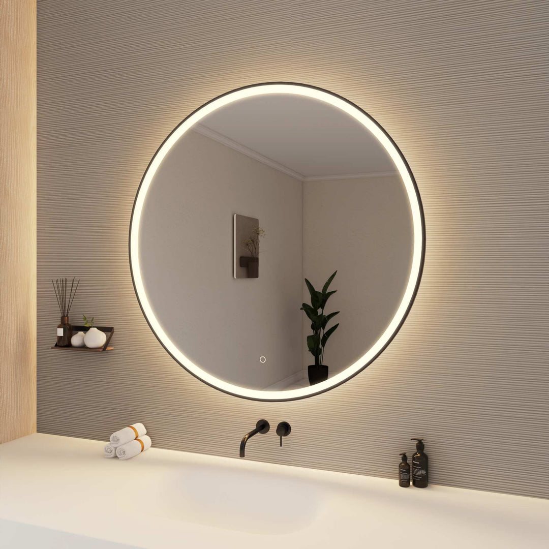 Framed LED Round Mirror by Elegant - view 112