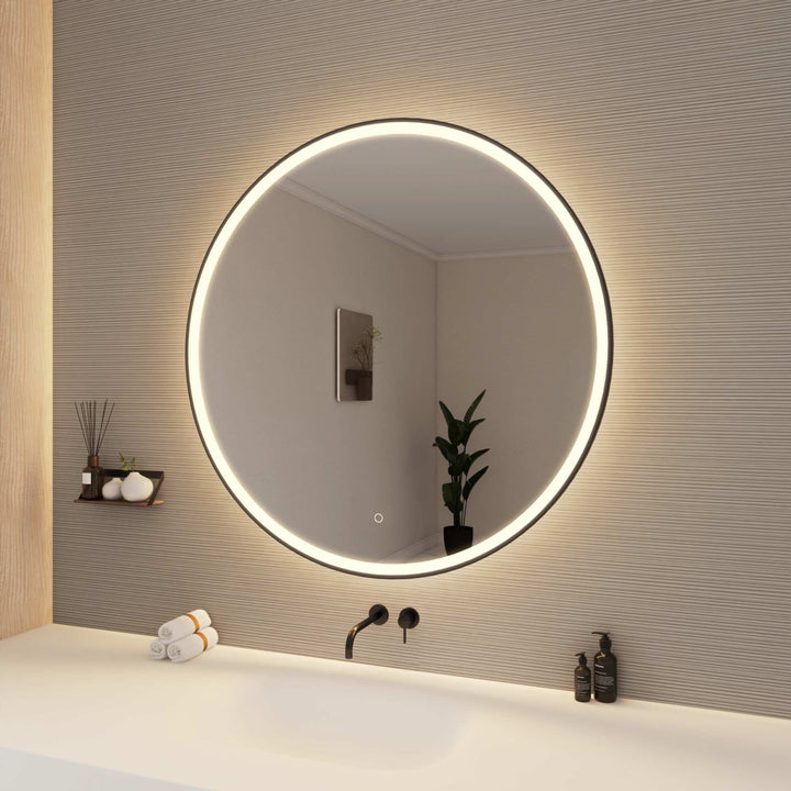 Framed LED Round Mirror by Elegant - view 112