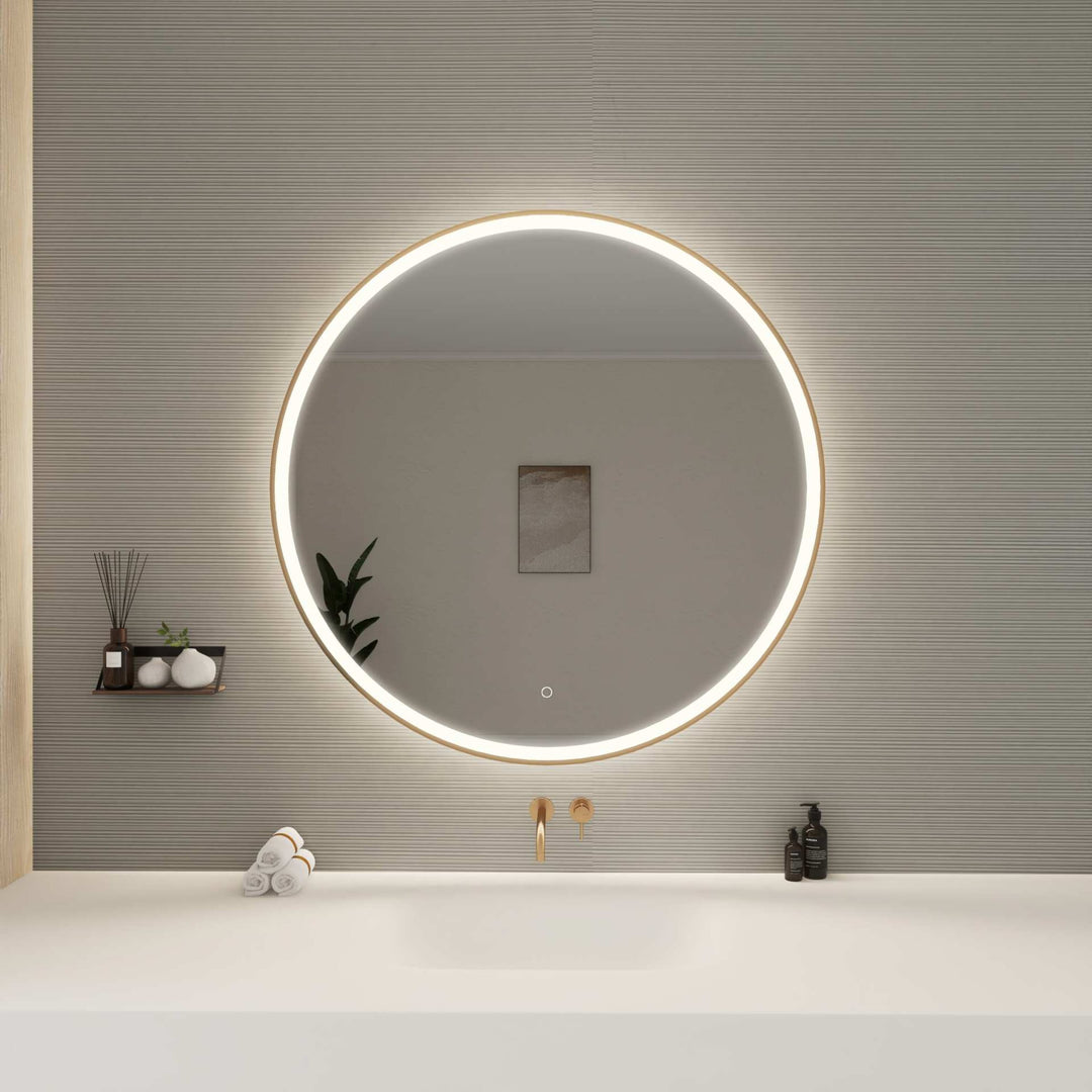 Framed LED Round Mirror by Elegant - view 116