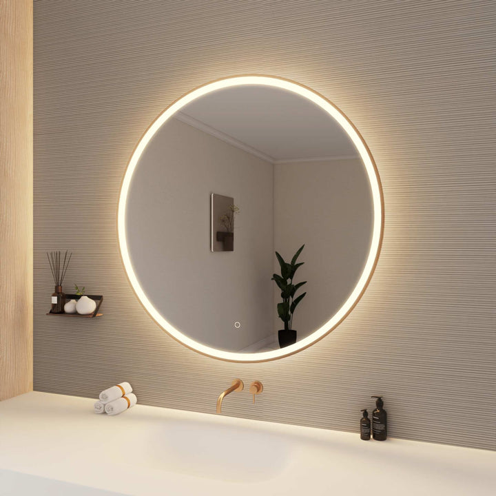 Framed LED Round Mirror by Elegant - view 118