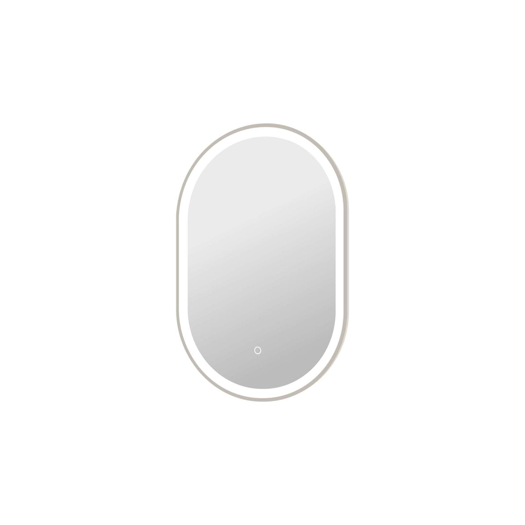 Framed LED Oval Mirror by Elegant - view 18