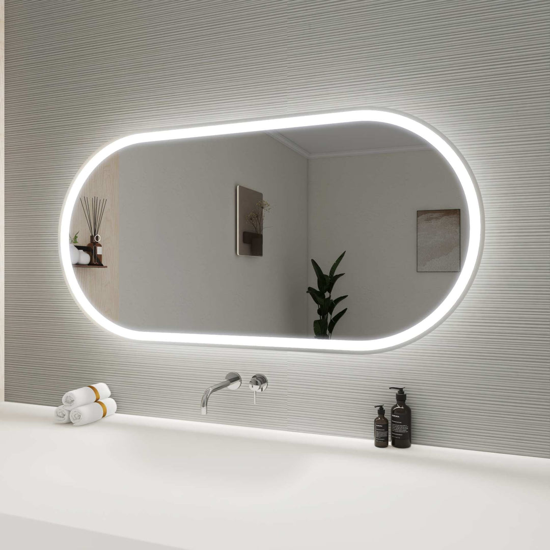 Framed LED Oval Mirror by Elegant - view 89