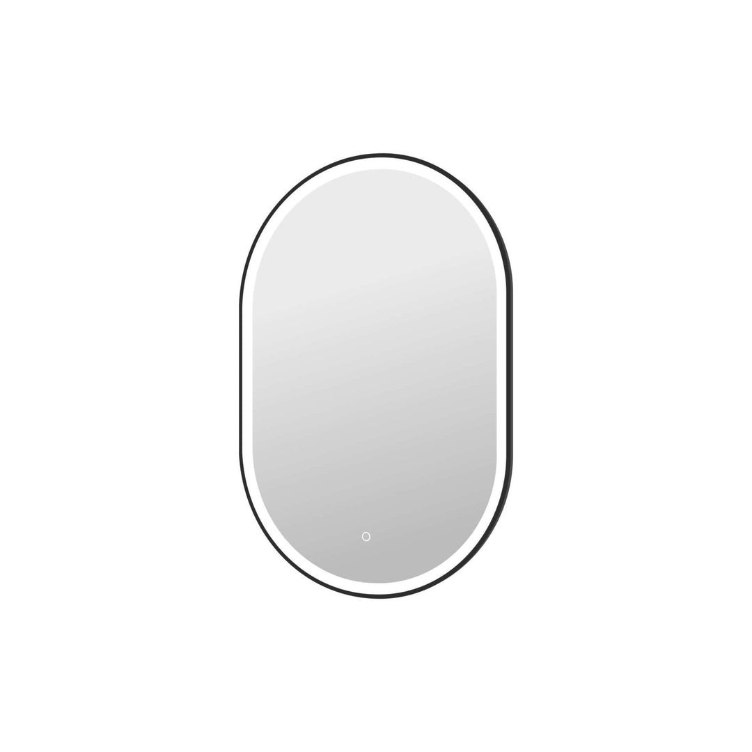 Framed LED Oval Mirror by Elegant - view 96