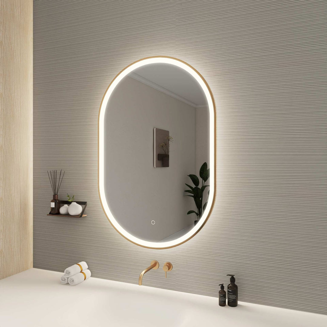 Framed LED Oval Mirror by Elegant - view 99