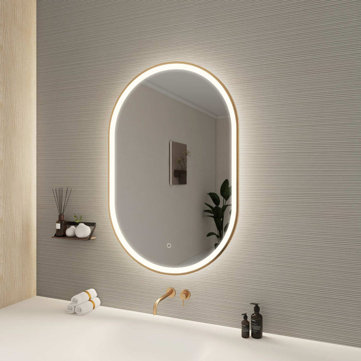 Framed LED Oval Mirror by Elegant - view 99