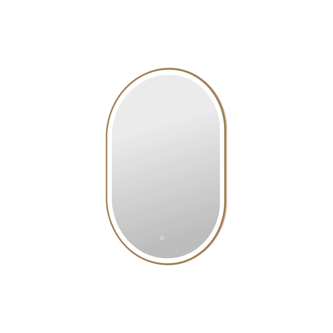 Framed LED Oval Mirror by Elegant - view 102