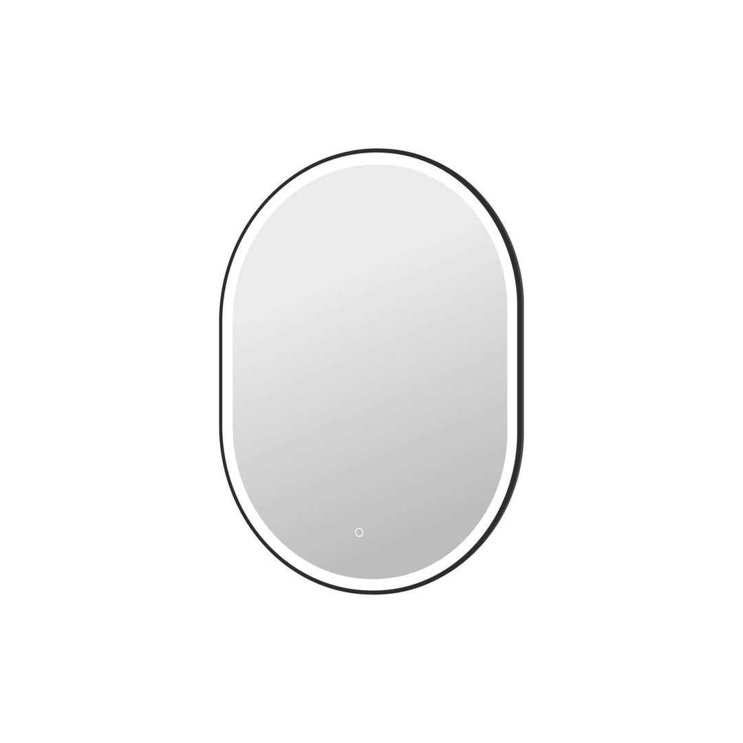 Framed LED Oval Mirror by Elegant - view 114