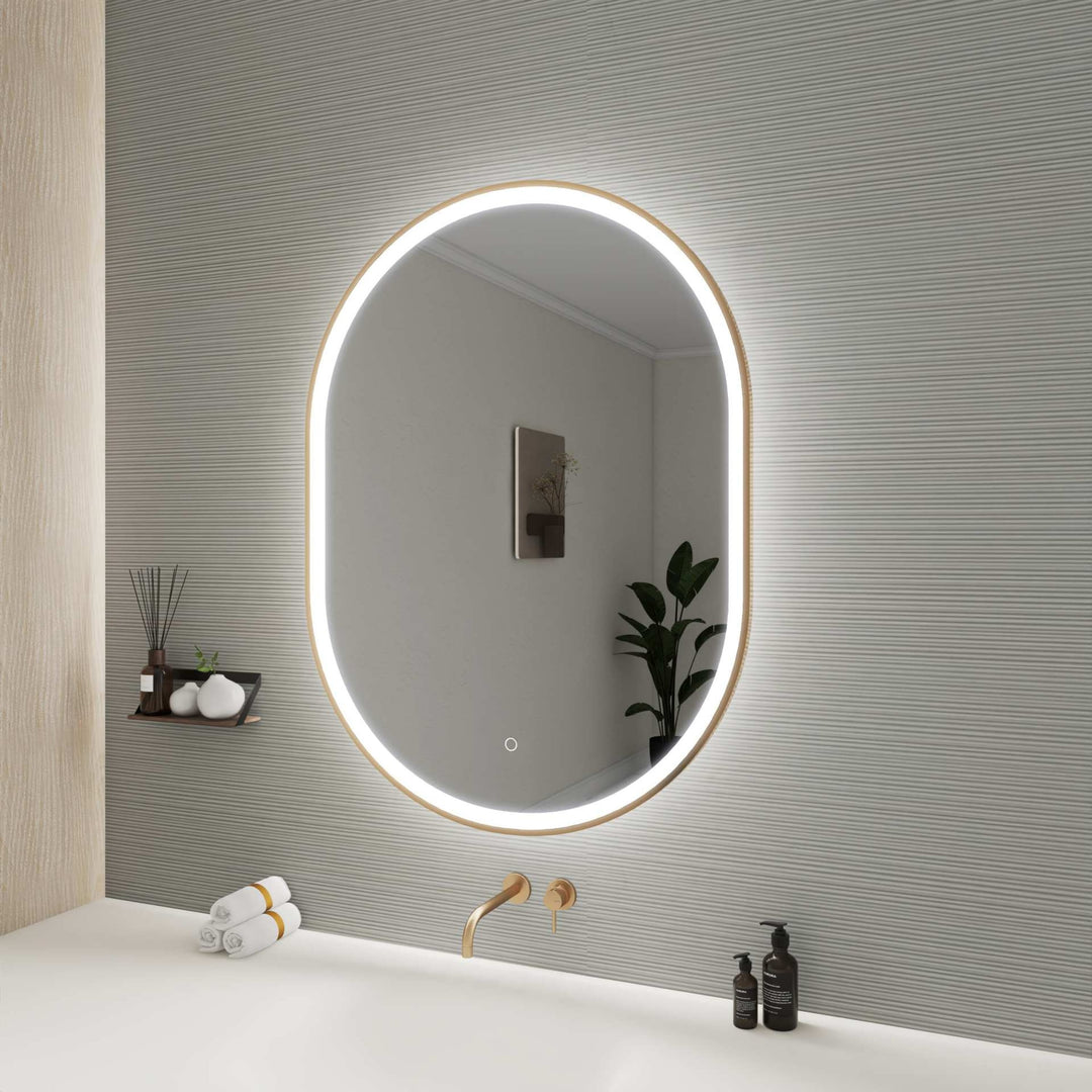 Framed LED Oval Mirror by Elegant - view 119