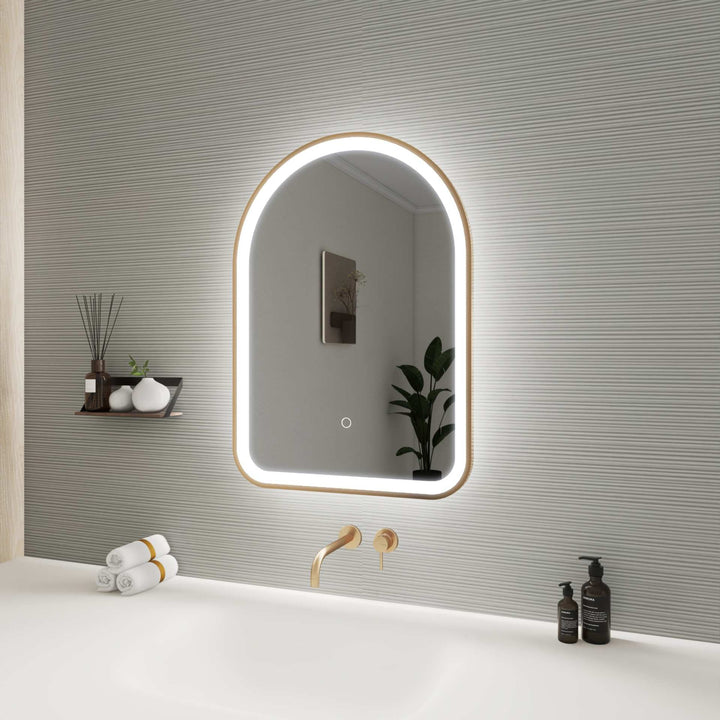 Framed LED Arch Mirror by Elegant - view 11