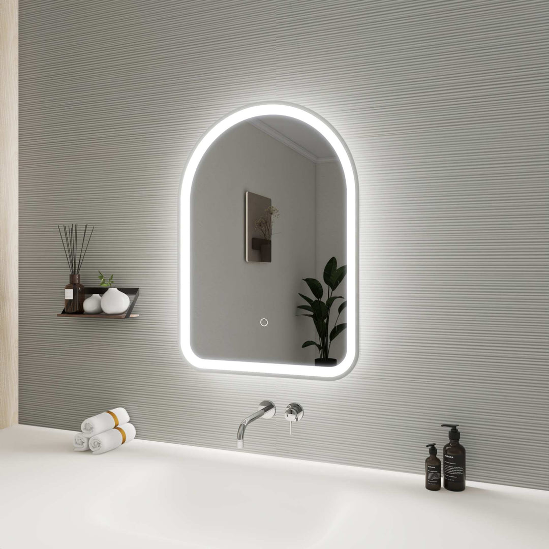Framed LED Arch Mirror by Elegant - view 17