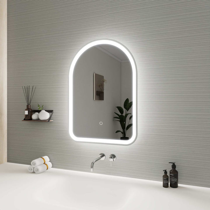 Framed LED Arch Mirror by Elegant - view 17