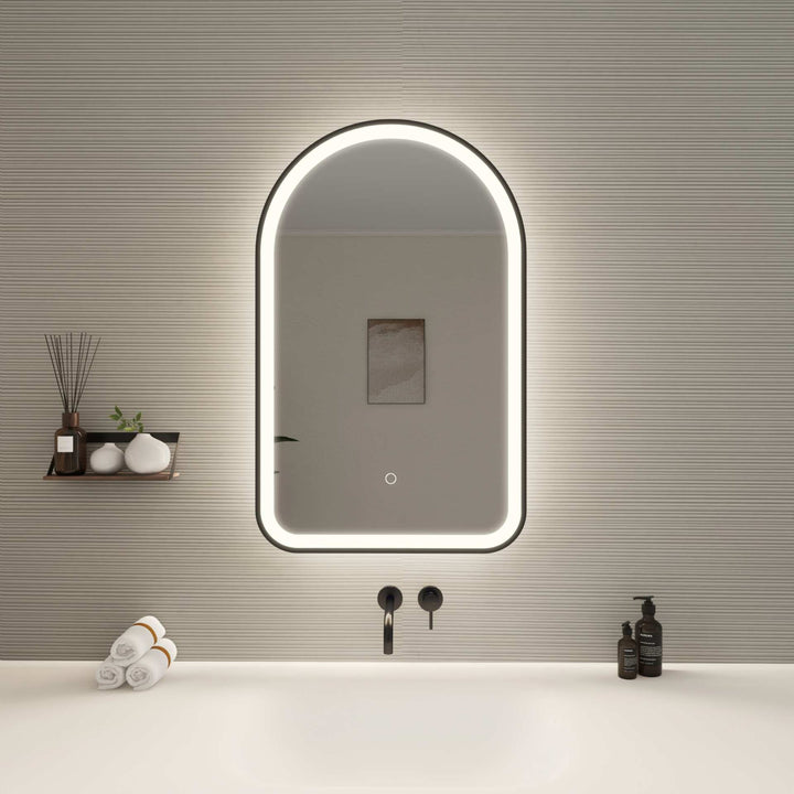 Framed LED Arch Mirror by Elegant - view 20