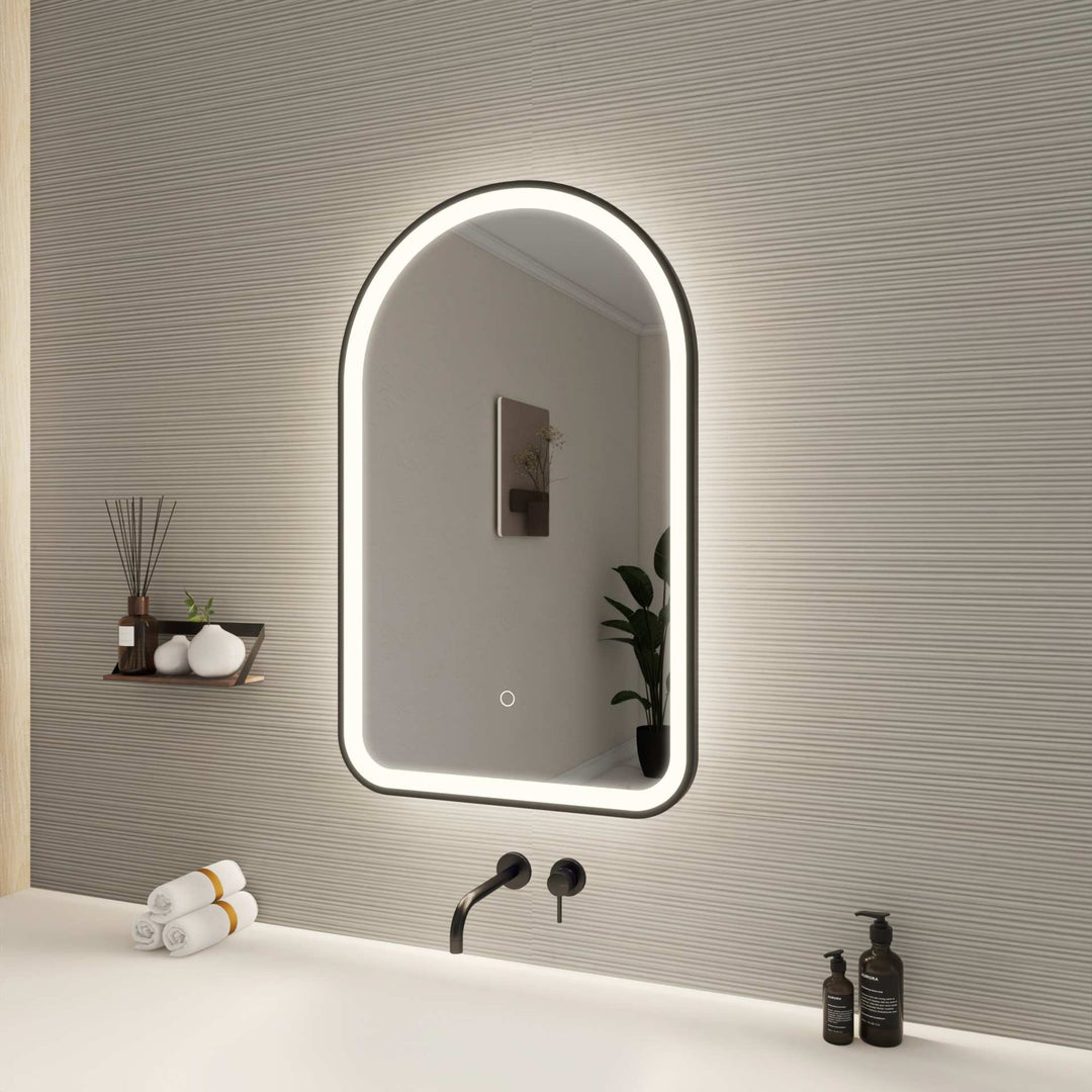 Framed LED Arch Mirror by Elegant - view 21