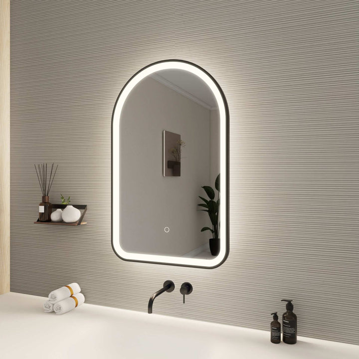 Framed LED Arch Mirror by Elegant - view 21