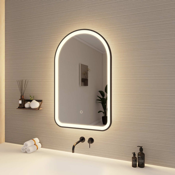 Framed LED Arch Mirror by Elegant - view 22