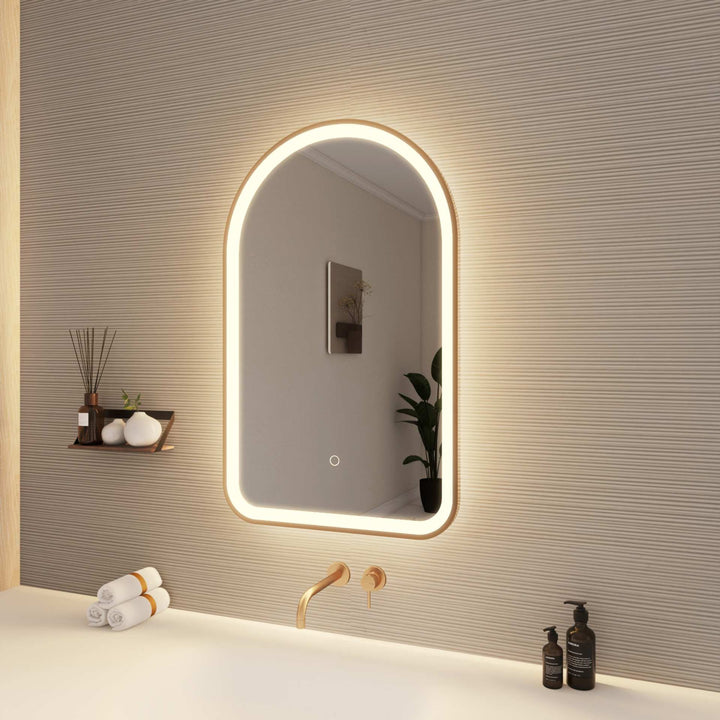 Framed LED Arch Mirror by Elegant - view 28
