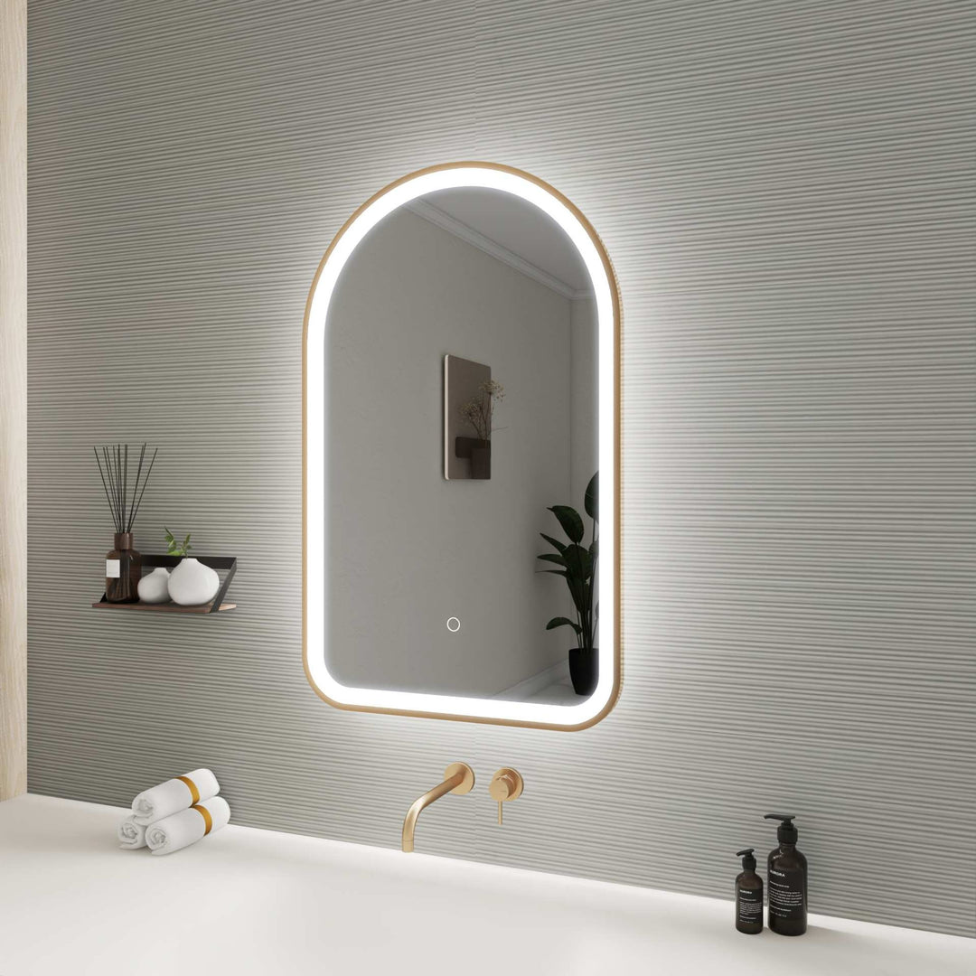 Framed LED Arch Mirror by Elegant - view 29