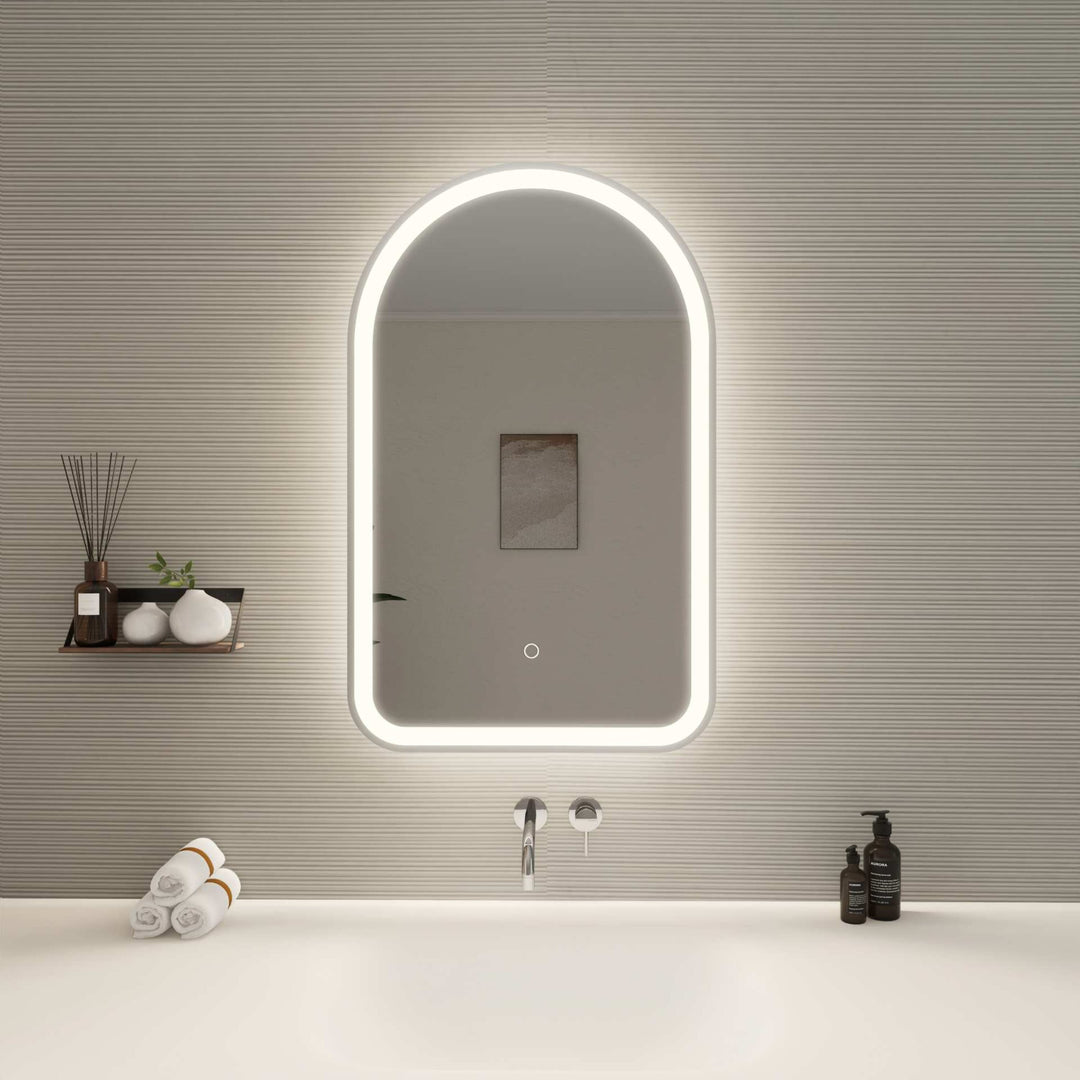 Framed LED Arch Mirror by Elegant - view 32