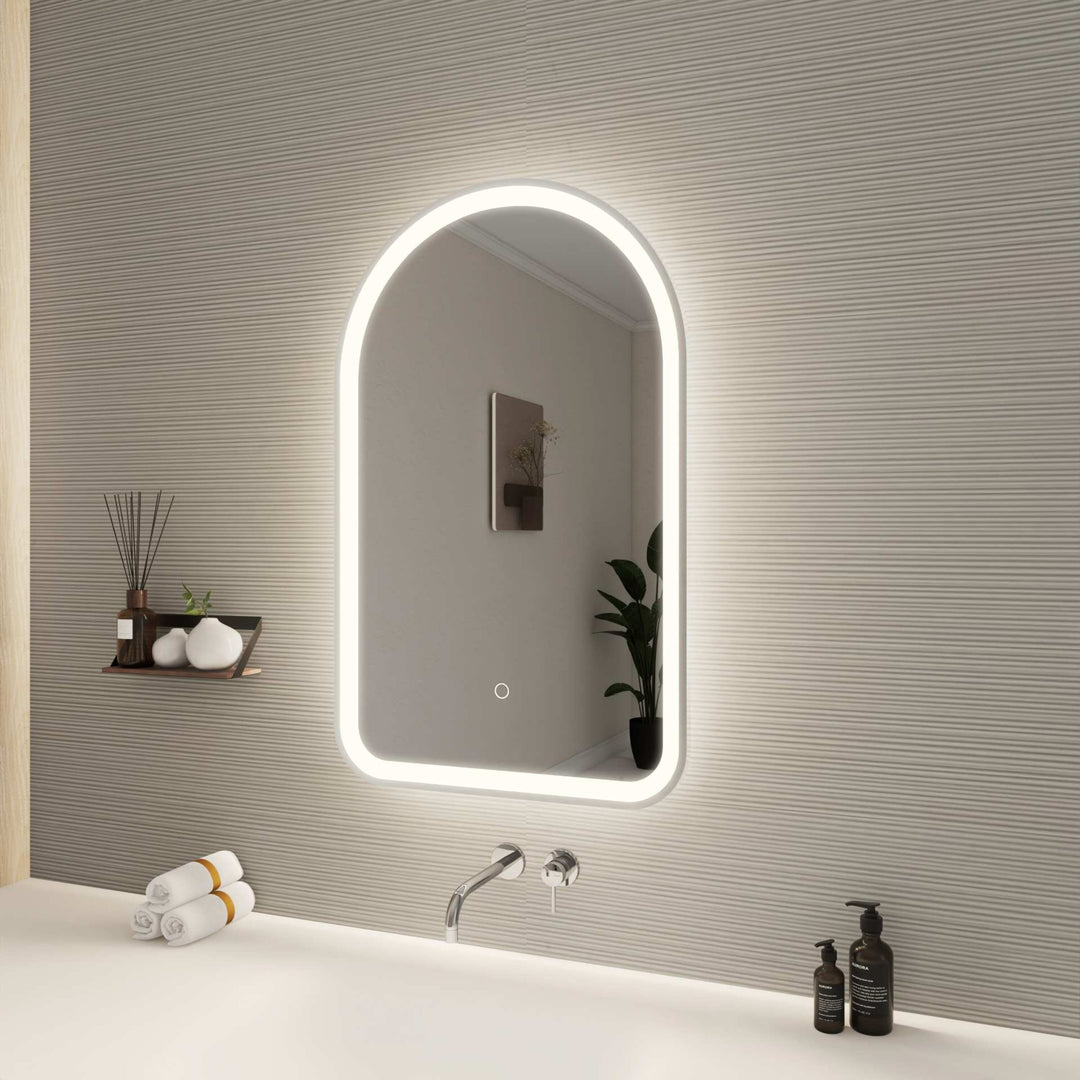Framed LED Arch Mirror by Elegant - view 33