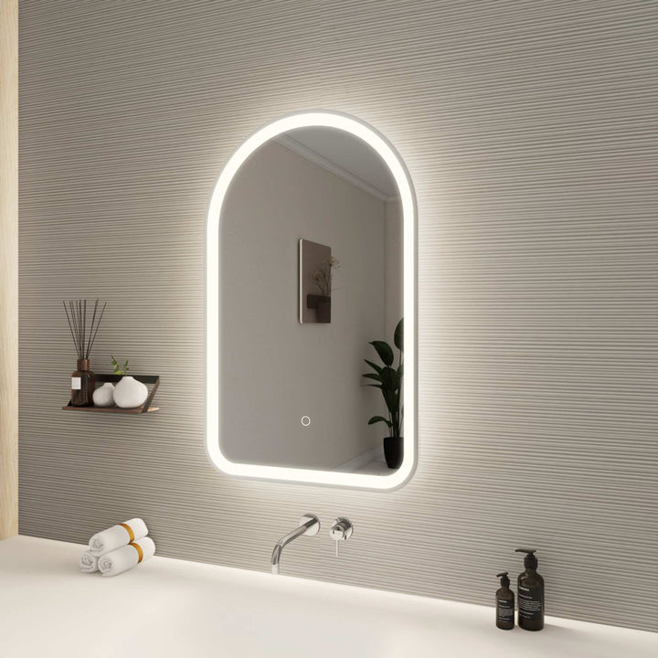 Framed LED Arch Mirror by Elegant - view 33