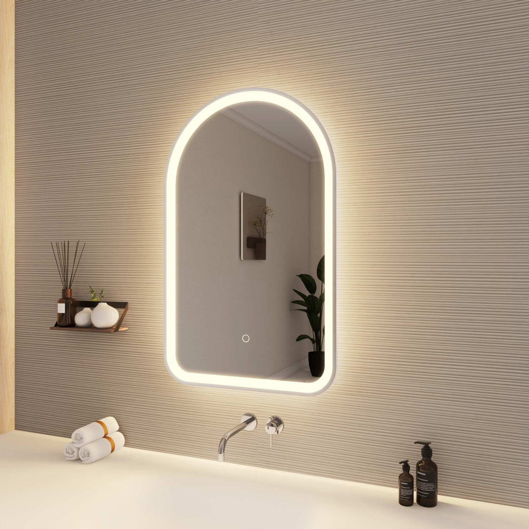 Framed LED Arch Mirror by Elegant - view 34