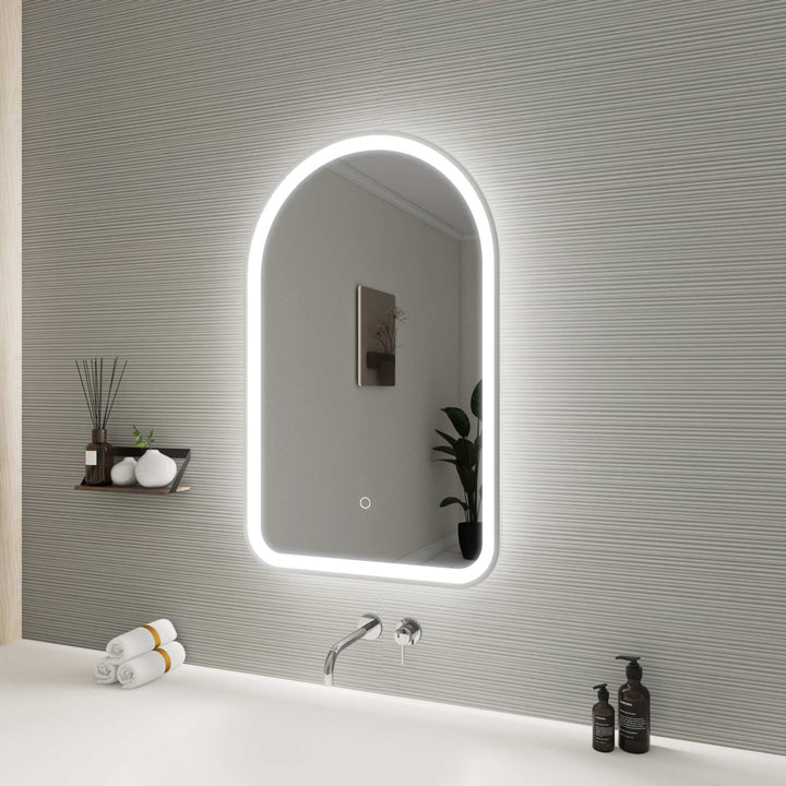 Framed LED Arch Mirror by Elegant - view 35