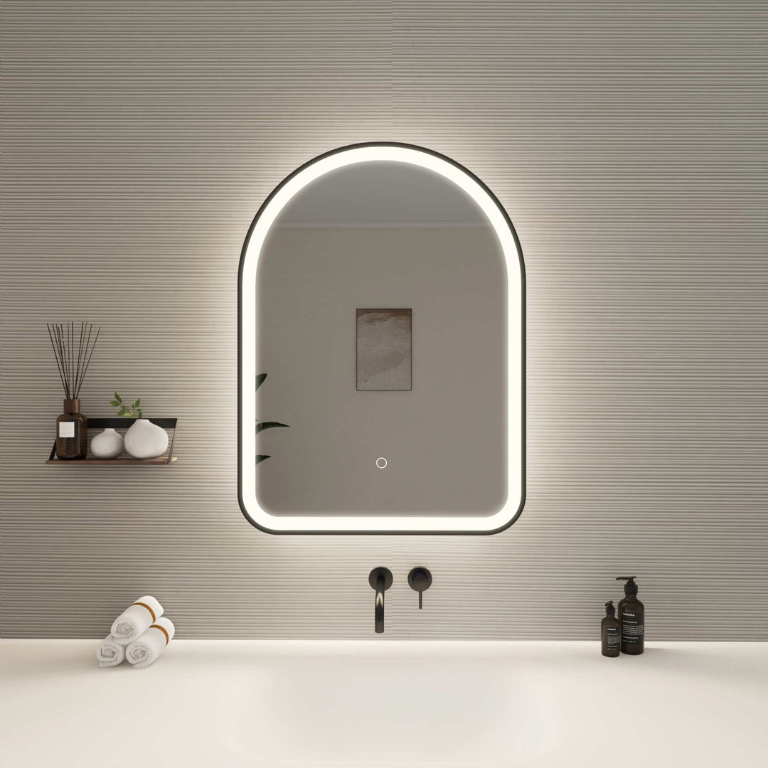 Framed LED Arch Mirror by Elegant - view 38