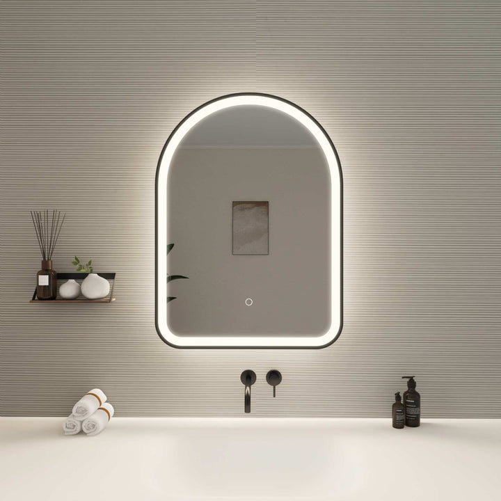 Framed LED Arch Mirror by Elegant - view 38