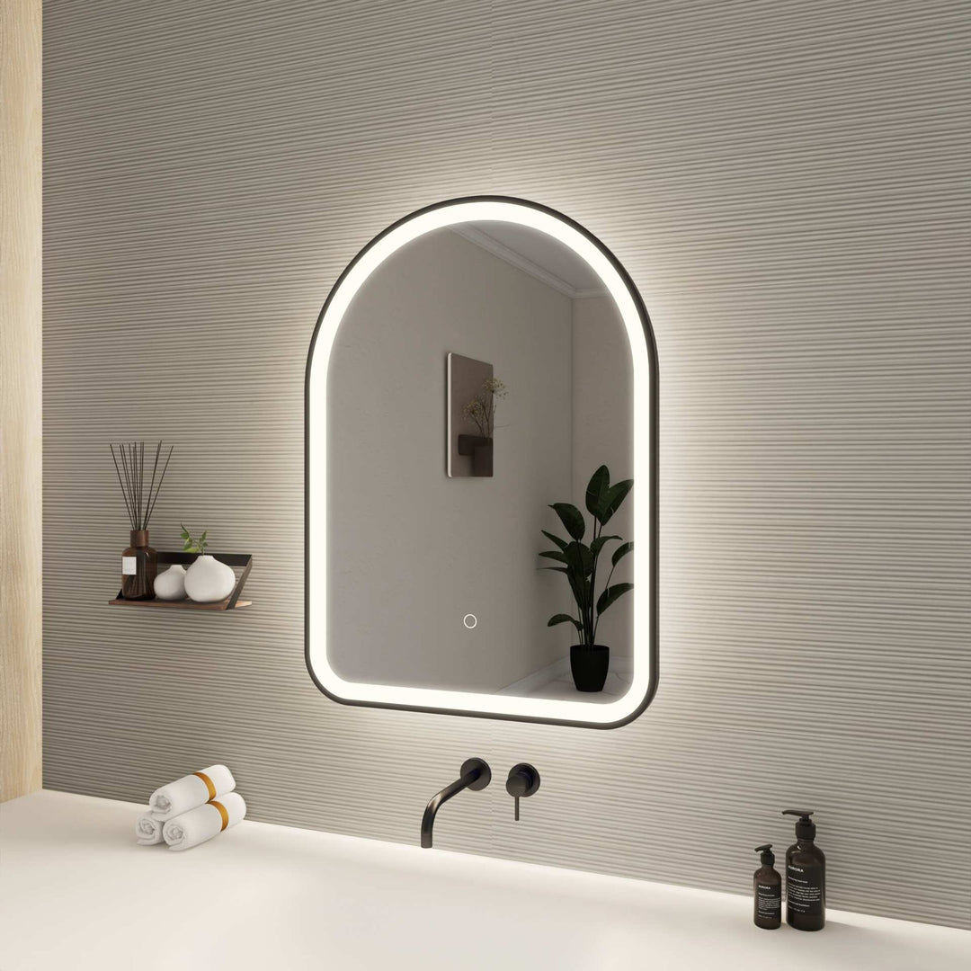Framed LED Arch Mirror by Elegant - view 39
