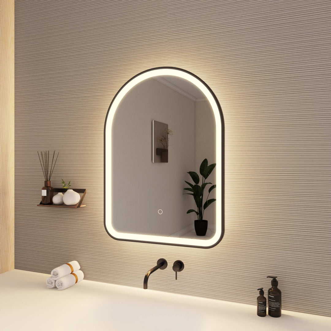 Framed LED Arch Mirror by Elegant - view 40